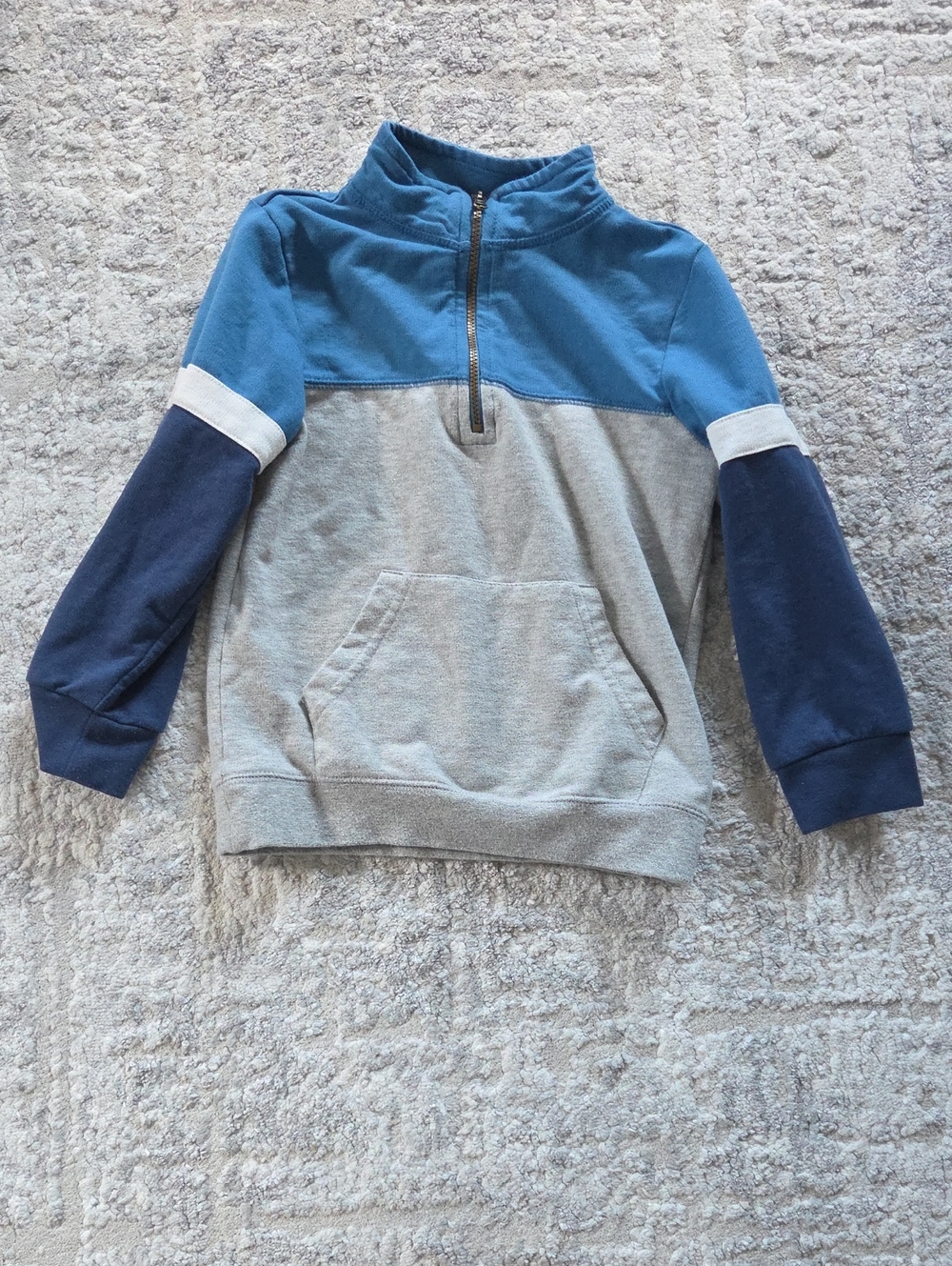 Okie Dokie Colorblock Quarter-Zip Pullover Size 5T